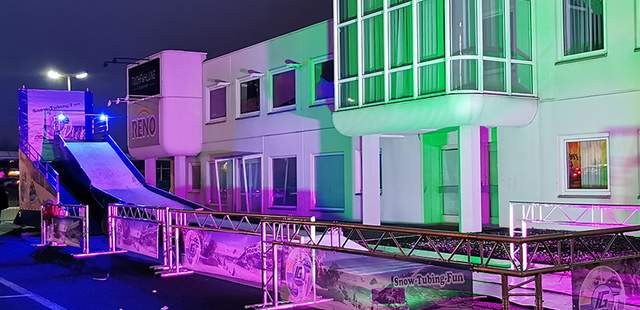 Winterrodelbahn mobile rodelbahn, winter, weihnacht, firmenweihnacht