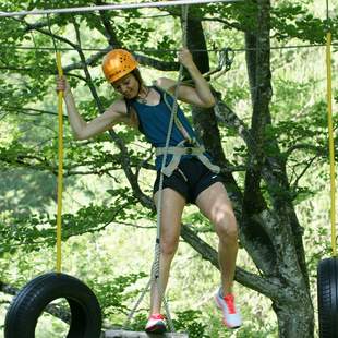 Hochseilgarten mit Teamparcours