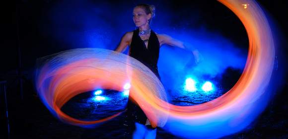 Licht und LED Show / Schwarzlichtshow