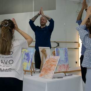 Yoga & Paint Teammevent Yoga und Malen Team Workshop Firmenevent