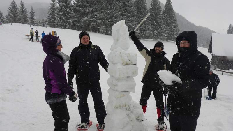 Weihnachtliche Hüttenolympiade im Allgäu