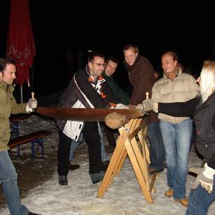 Weihnachtliche Hüttenolympiade im Allgäu