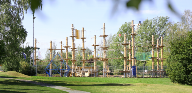 Hochseilgarten klettern im Panorama Hochseilgarten