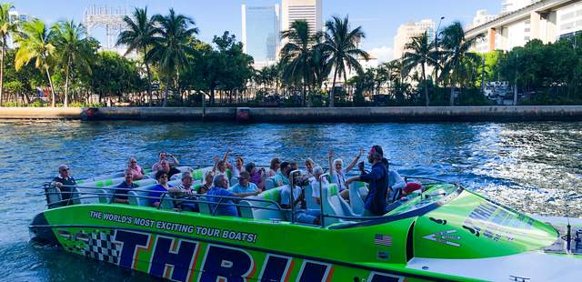 Speedboat Tour Thriller, Miami, South Beach, Florida, Speedboat