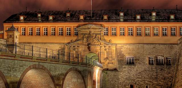 Petersberg Erfurt bei Nacht Petersberg Erfurt bei Nacht