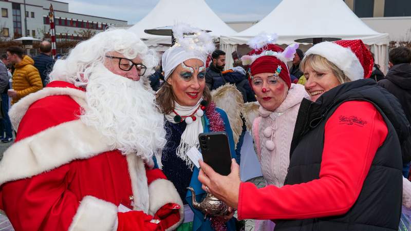 Mobiler Weihnachtsmarkt, Firmen Feier im Winter