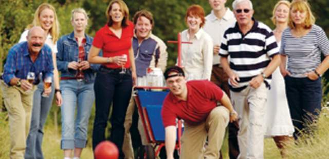 Bosseln durch die Heide Boßeln mit Grillfest in der Südheide