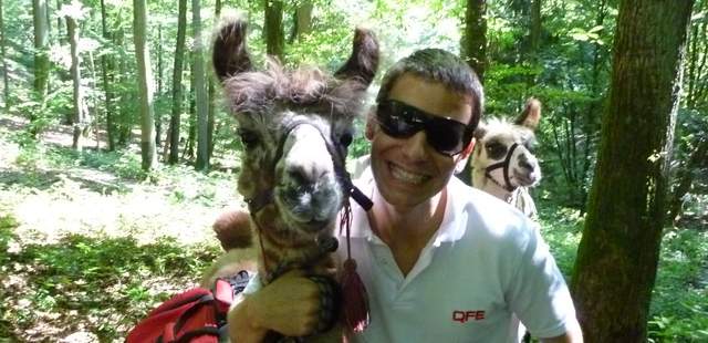 Lamaexpedition mit Seilbrückenbau Lamaexpedition mit Seilbrückenbau