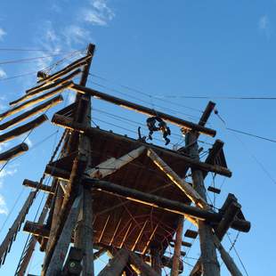 Skytower obere Plattform Kletterpark Höhenwegarena