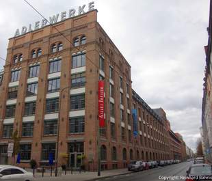 Blick auf die Adlerwerke Gebäude der Adlerwerke Frankfurt