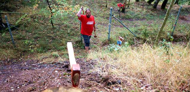 Axtwerfen Axtwerfen im 3D-Parcours