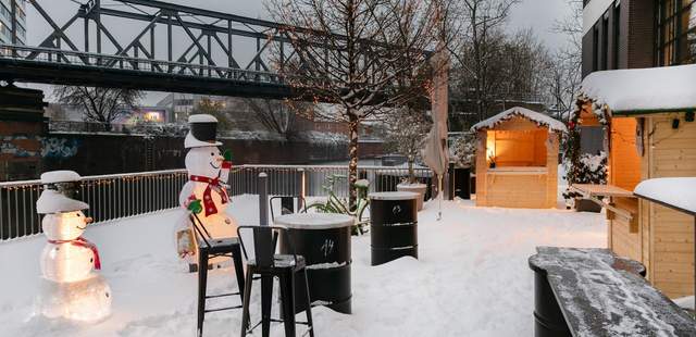 WERFT Craft & Cuisine_Terrace_Winter Weihnachtsfeier: Feuer & Flamme für Glühlachs