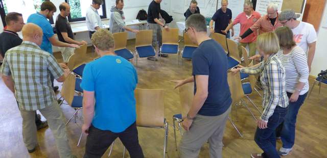 Stuhlkreis mal anders Team-Schmiede Deluxe