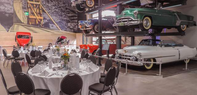 Dinner American Dream Car Collection "Welcome" Arrangement Technik Museum Sinsheim