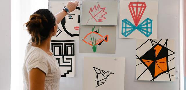 Kunstkurs - Tape Art Kunstkurs - Tape Art