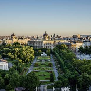 Wien: Blick auf den Volksgarten