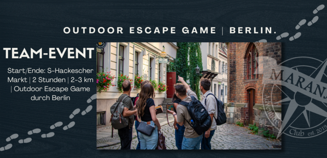 Team-Event. Berlin - Outdoor Escape Game Berlin. Sightseeing. Rätseln. Spass. Verbinden. Lachen. Gemeinsam