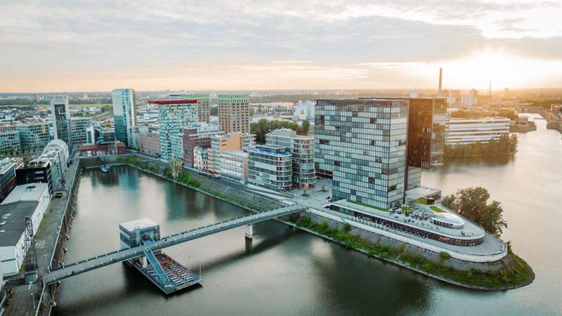 Düsseldorf Medienhafen Panorama