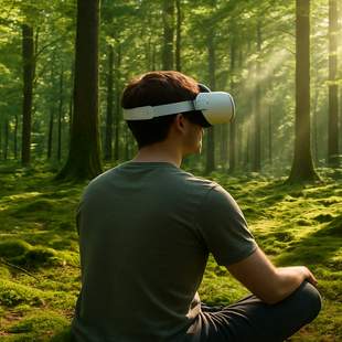 Waldbaden in VR Waldbaden, Gesundheit, Entspannung, BGM, VR, Virtual Reality, Health Tech