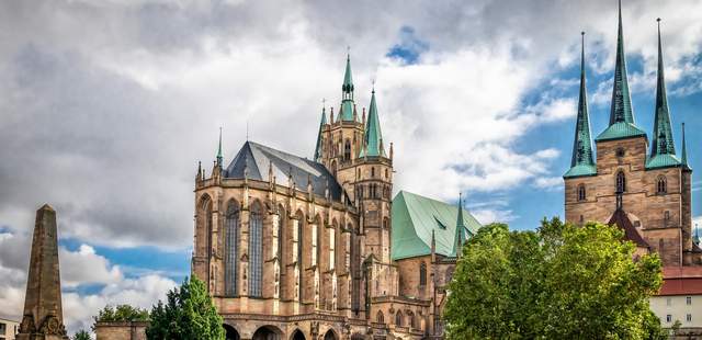 Domplatz in Erfurt Die originelle Stadtrallye