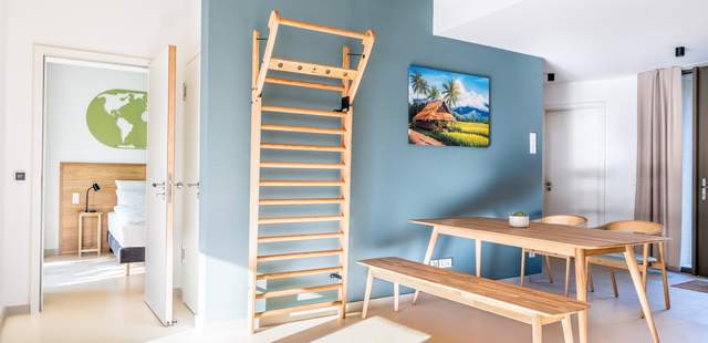 Transformingrooms in den Apartments 360°- Offsite & Workationhotel im Grünen