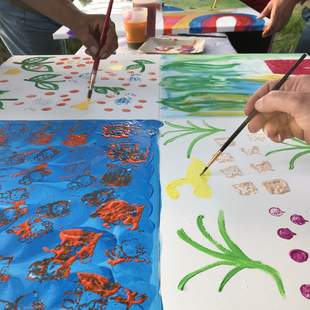 Teampainting mit Spaß! Teampainting