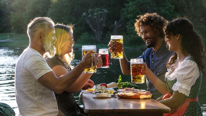 Biergarten in München