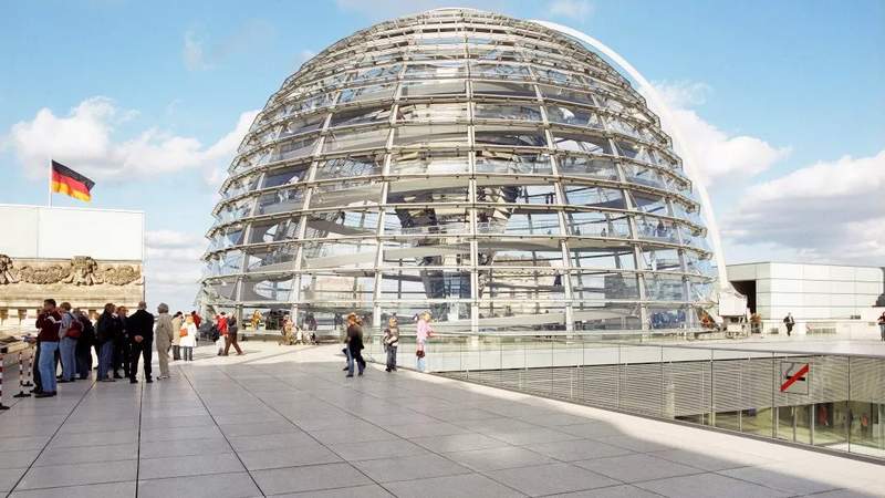 Kuppel des Berliner Reichstagsgebäudes