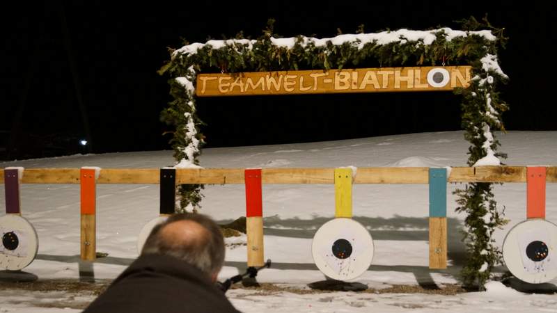 Biathlon & Hüttenabend