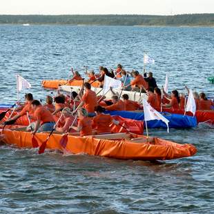 Bootsrennen Wassertiefe:1m Bootsbauaktion- baut euch selbst euer Boot