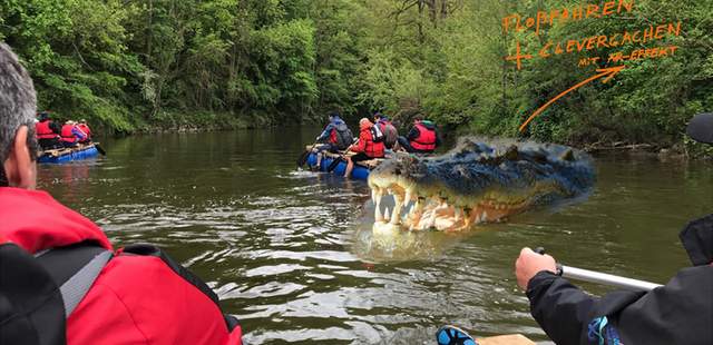Floßfahren Frühling AR - Krokodil Floßfahren Betriebsausflug Frühling