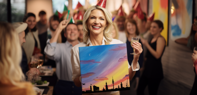 Paint & Connect - Ihr kreatives Erlebnis 2h Paint Event - Malkurse mit Ihrem Team