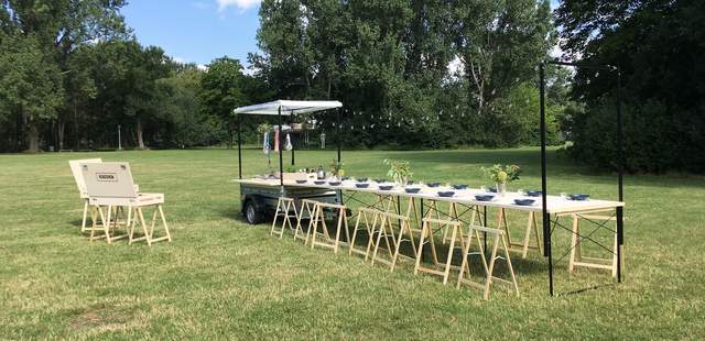 Die mobile Küche Mobil gemeinsam kochen