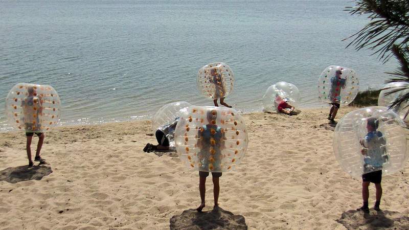 Bubble Soccer als Teamevent in Rostock