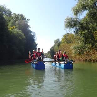 Hygge-Floß Floßbau & Floßfahrt - Kleingruppentage