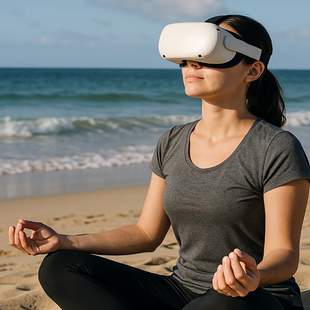 Entspannungsmeditation in VR am Strand VR, Meditation, BGM, Entspannung