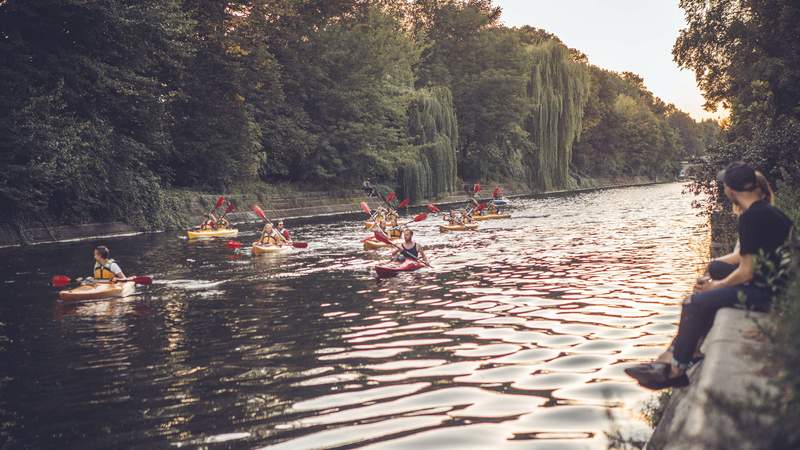 Landwehrkanal Berlin im Sommer