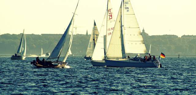 Unterwegs im Segelboot Segeltörn auf der Ostsee