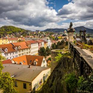 Decin_II Panorama & Pralinen auf zwei Rädern um Decín