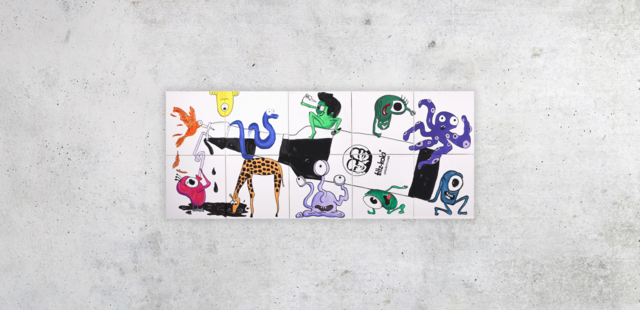 Puzzle Painting Kunstwerke, Kunstworkshop, Puzzle Painting