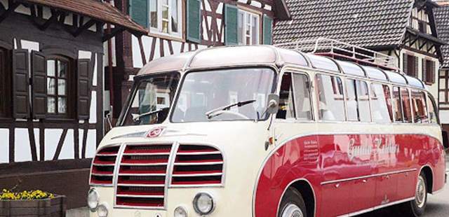 Nostalgie und Wein Nostalgiebusfahrt durchs Weinland Rheinhessen