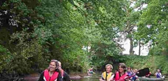 entspanntes Paddeln auf der Hunte Kleine Huntefahrt mit dem Kanu