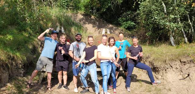 Teamevent im Erlebnisparcours am Störmthaler See Teamgeist "Spaß"