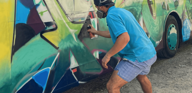 Graffiti Workshop – Paint the Bus Graffiti Workshop – Paint the Bus