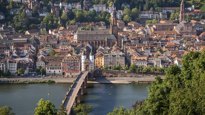 Heidelberg Altstadtpanorama