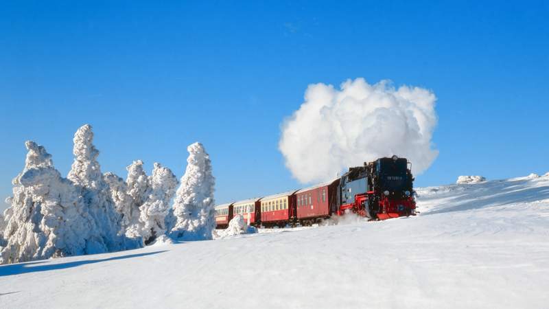 Harz Brockenbahn im Winter