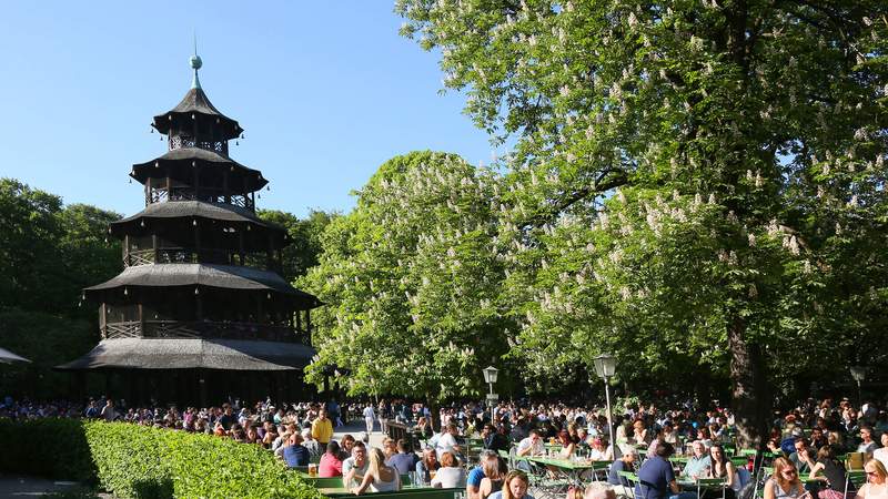 München Biergarten Chinesischer Turm