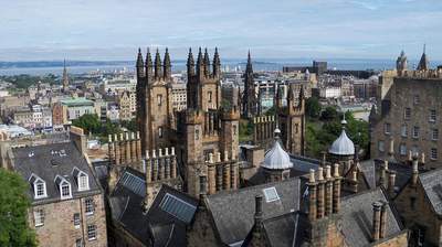Incentive Reise Gruppenreise Schottland Edinburgh Blick vom Schloss