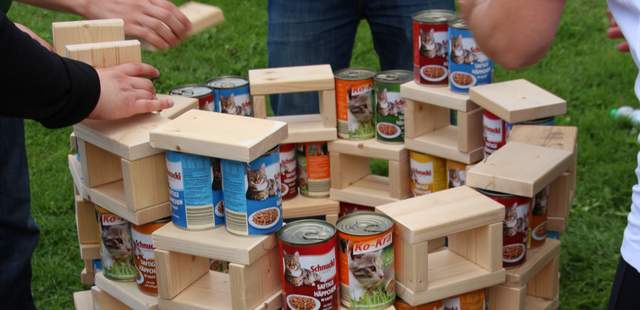 Turmbau „Taktisches Punktespiel" direkt an der Müritz