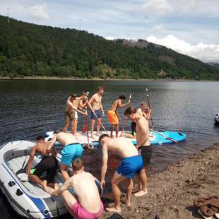 Piratenfahrt auf der Odertalsperre Piratenfahrt auf der Odertalsperre